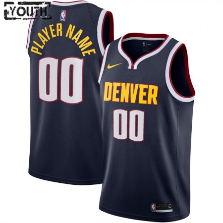 Kinder NBA Denver Nuggets Trikot Benutzerdefinierte Nike 2020-2021 Icon Edition Swingman